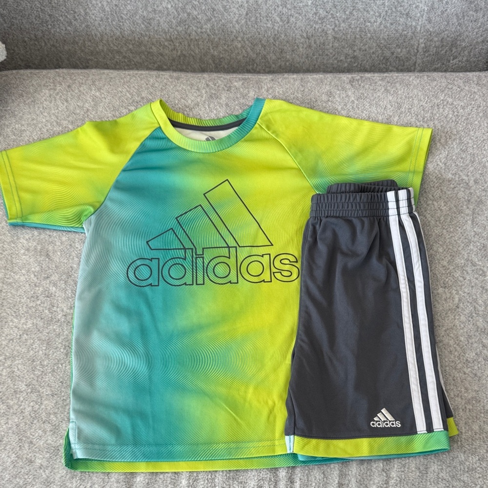 Adidas Green and Blue Soccer set -5T